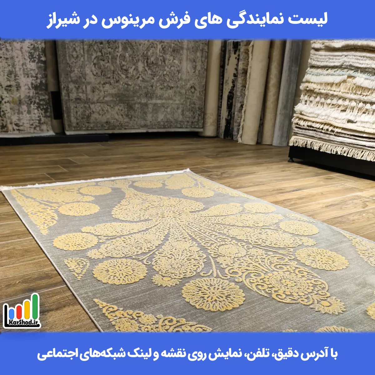 نمایندگی فرش مرینوس در شیراز