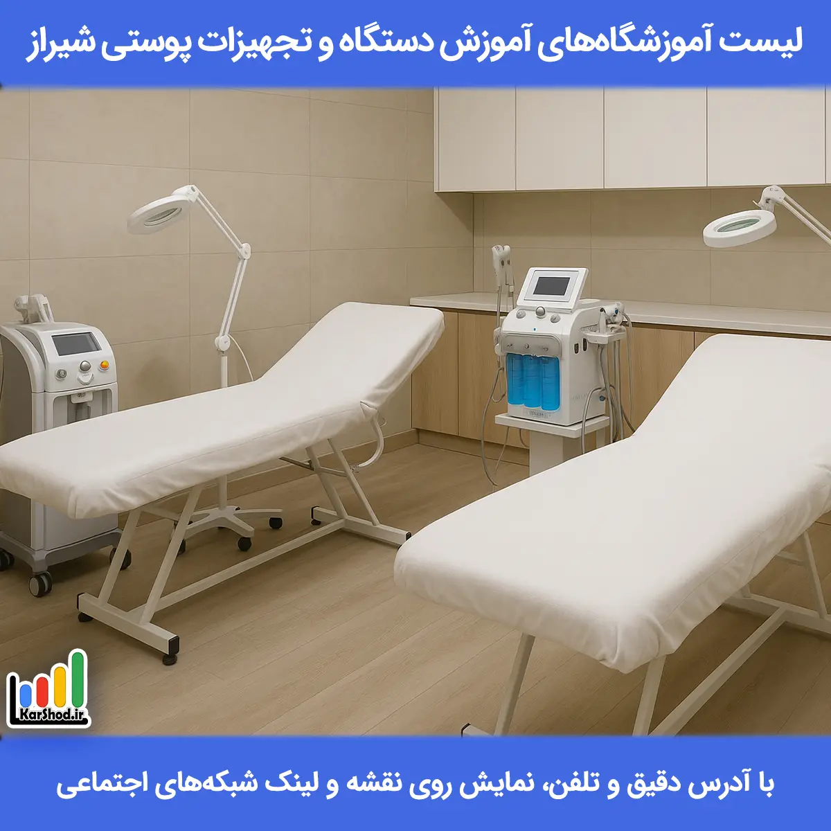 آموزش دستگاه و تجهیزات پوستی در شیراز