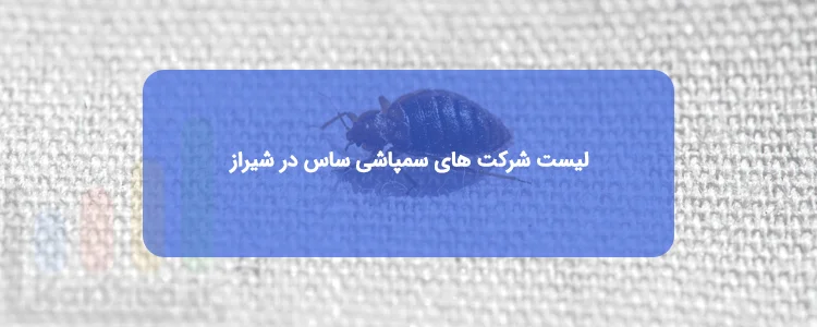 سمپاشی ساس در شیراز | لیست بهترین شرکت ها + تلفن