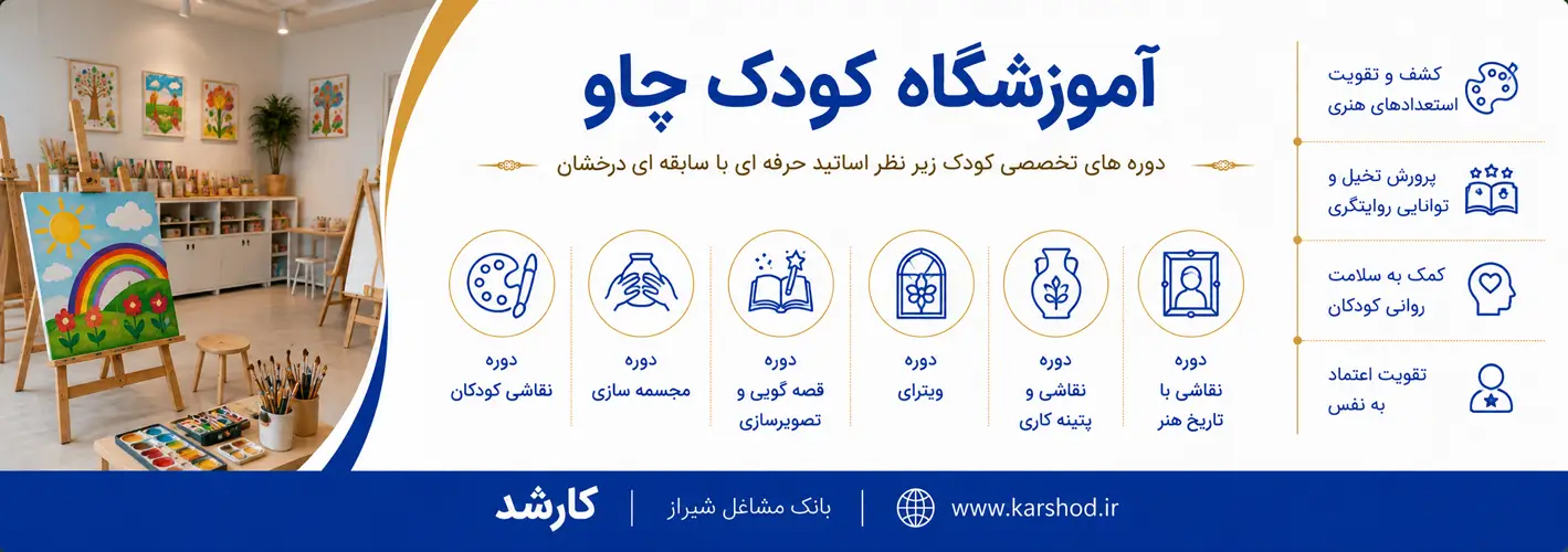 با سابقه ای درخشان، زیر نظر اساتید حرفه ای، دوره های تخصصی کودک همراه با ارائه مدرک معتبر بین المللی از سازمان فنی و حرفه ای کشور