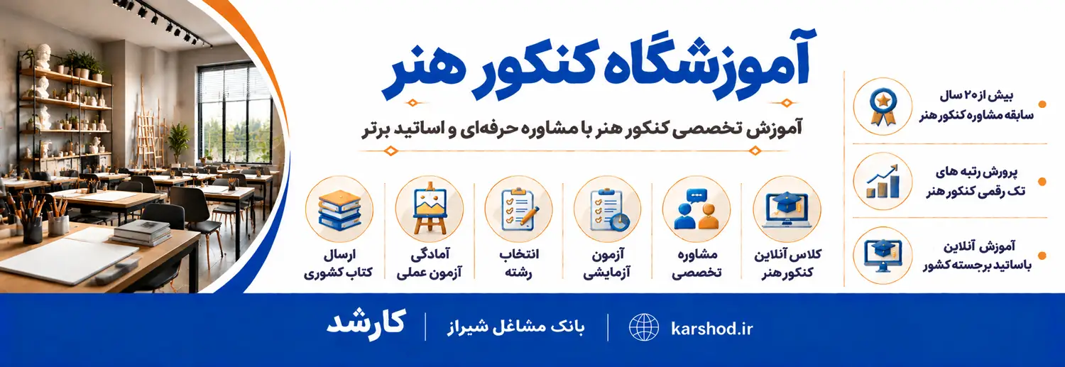 آموزشگاه کنکور هنر کارنامه هیچ شعبه دیگری ندارد.