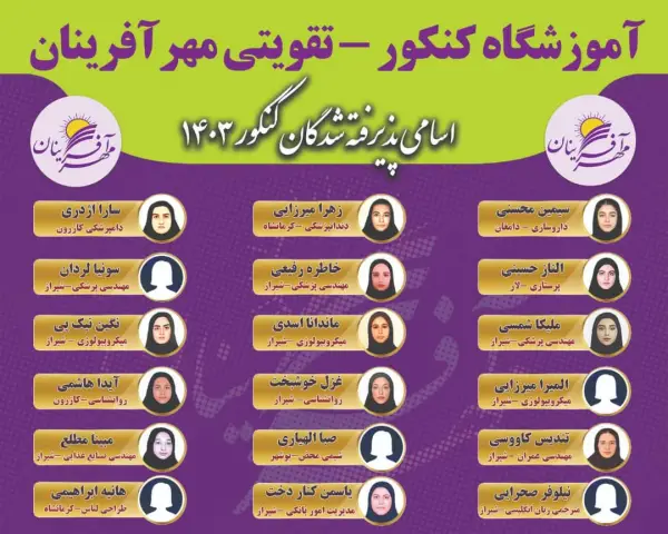 عکس های آموزشگاه کنکور و مشاوره مهرآفرینان عکس های آموزشگاه کنکور و مشاوره مهرآفرینان