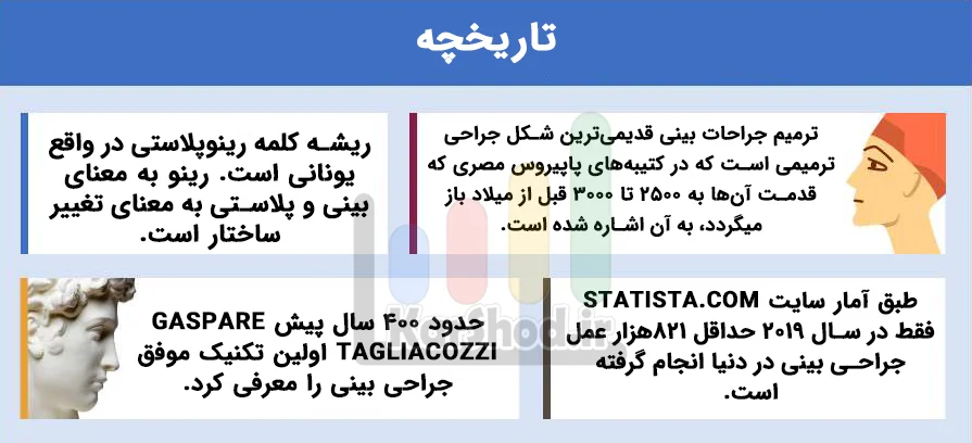 تاریخچه جراحی بینی